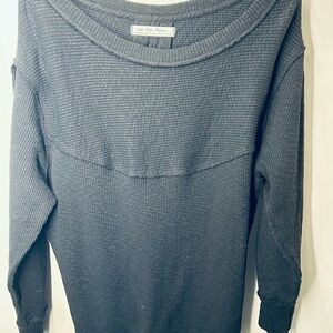 We The Free Women's Long Sleeve Thermal Sweater - Black | Size XS